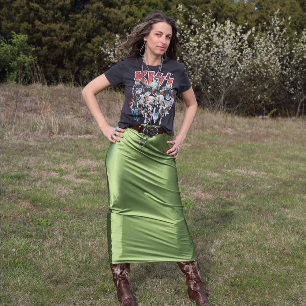New Neon Riviera Western Maxi Skirt
